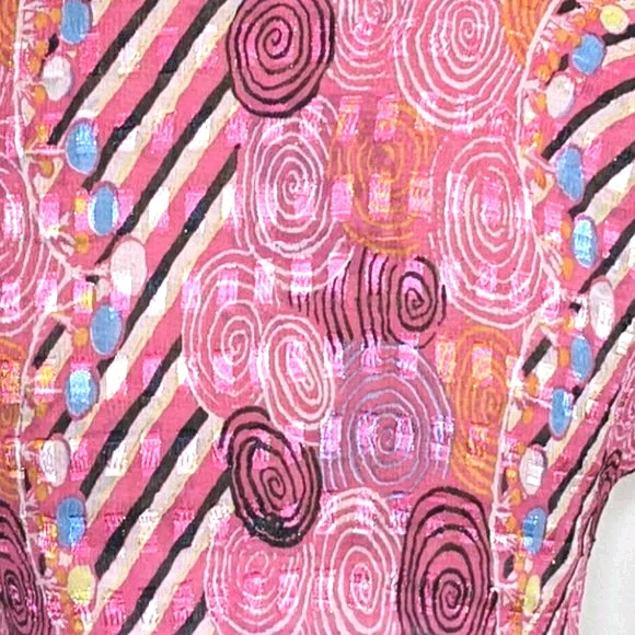 Belissimo NY Pink Crystal Short Sleeve Top - Picture 8 of 13